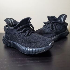 Boys Black Knit Sneakers